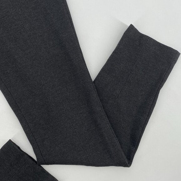 VINCE Women's Size 10 Heather Gray Ponte Knit Front Seam Pant With Zippers - Picture 6 of 12